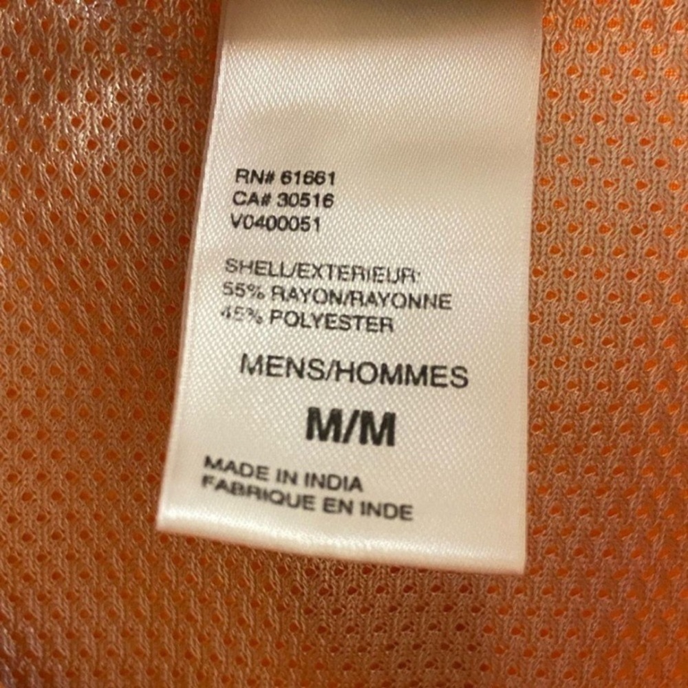 The North Face Orange button front Shirt men Medium - Picture 7 of 7